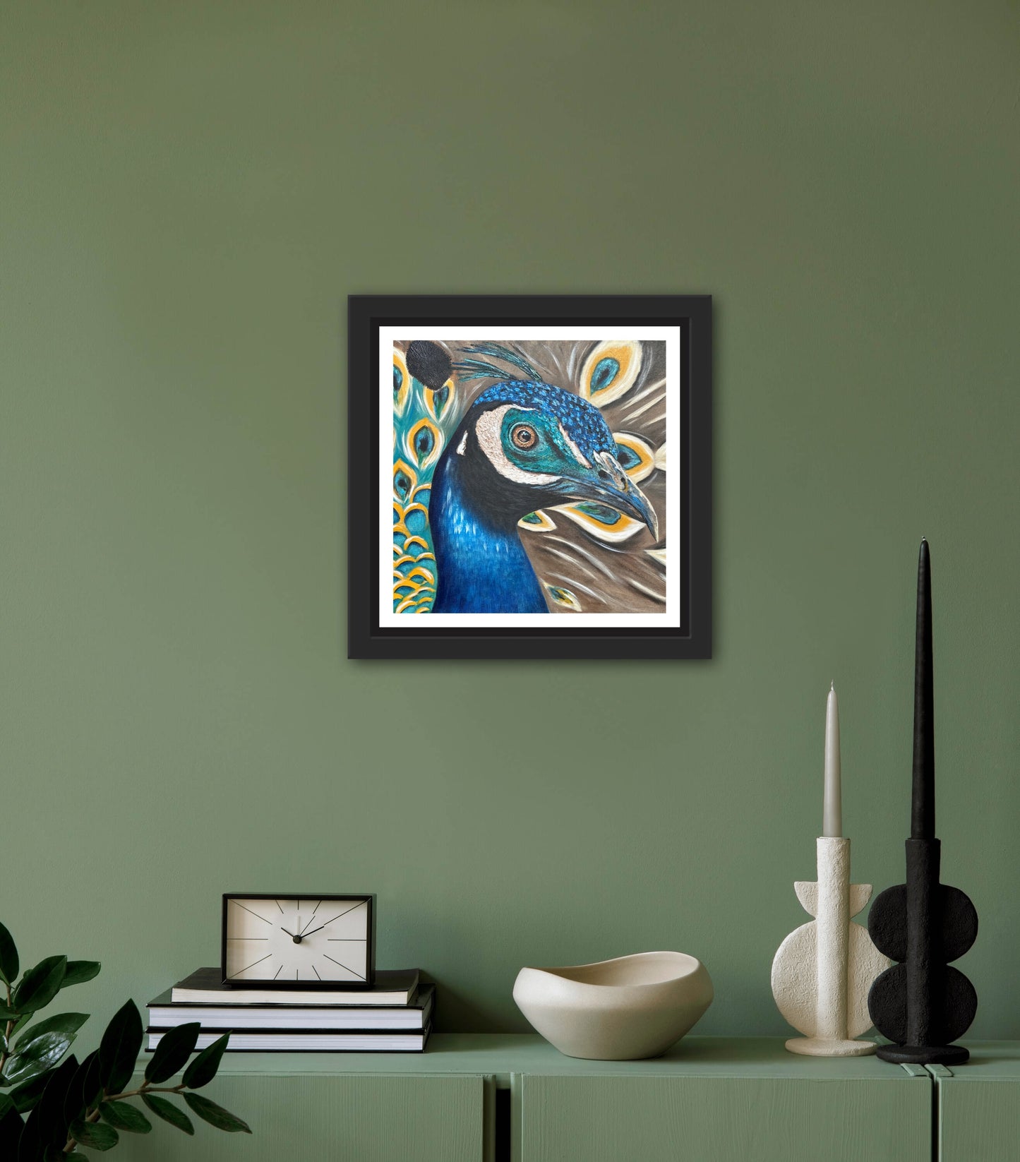 Majestic Peacock Art Print