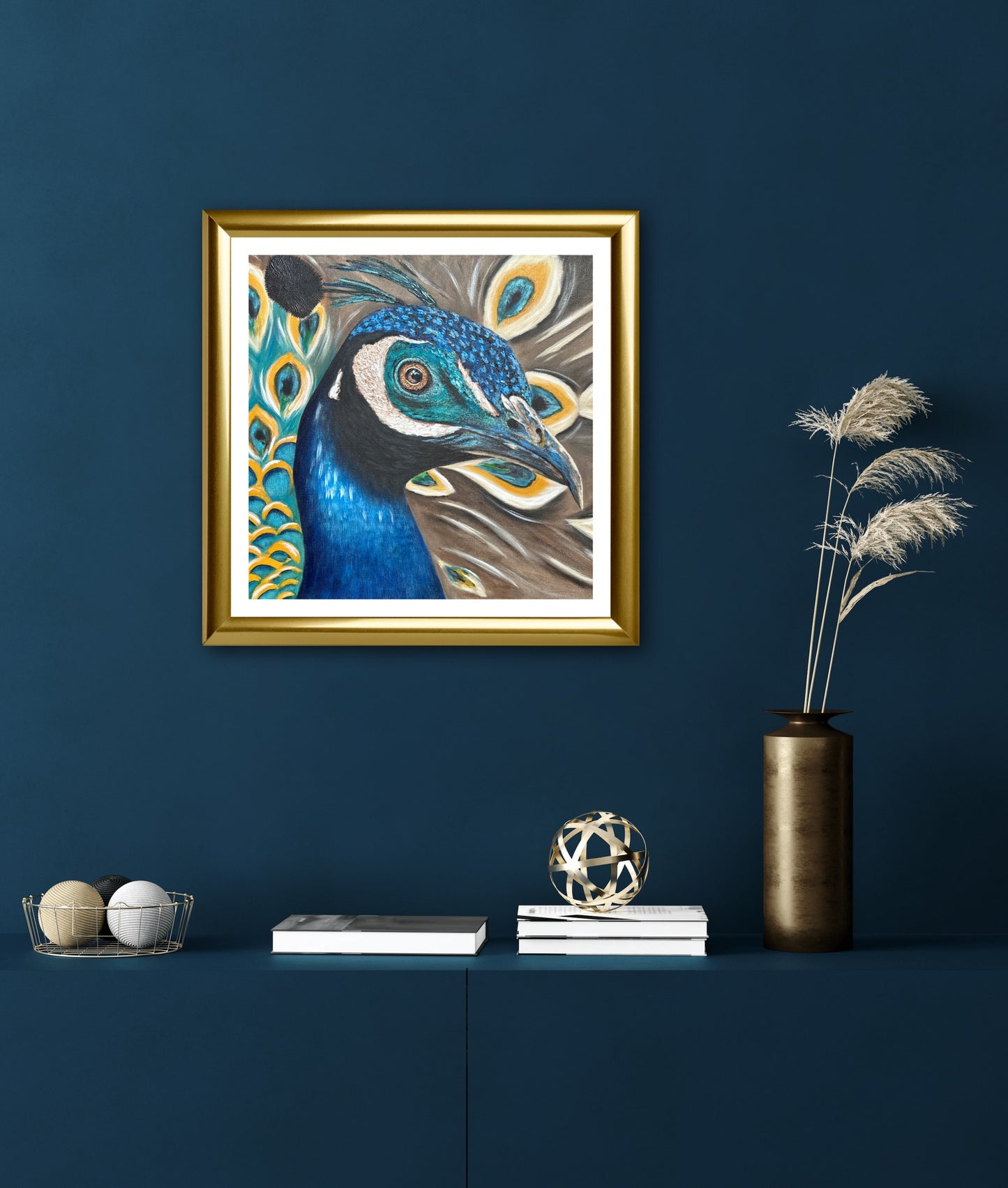 Majestic Peacock Art Print