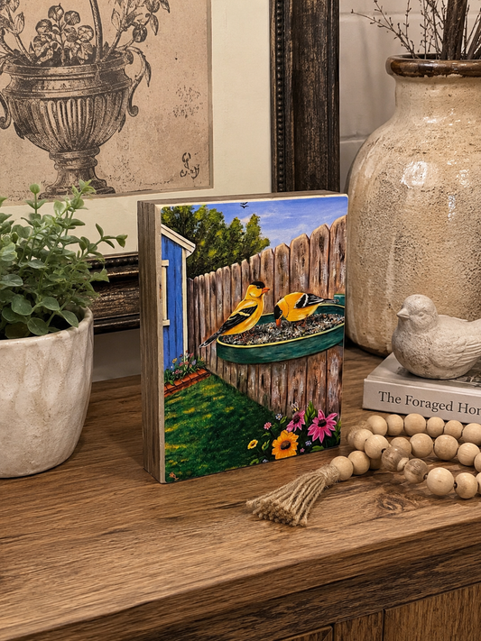 Breakfast for Two Art Print on Cradled Wood Panel