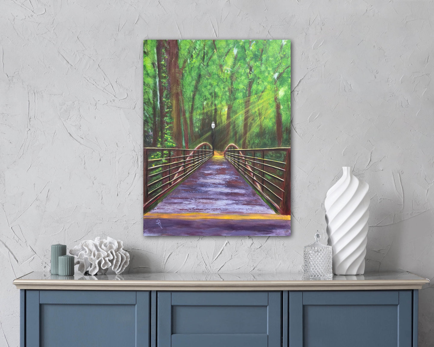 A Walk In The Park Acrylic Painting