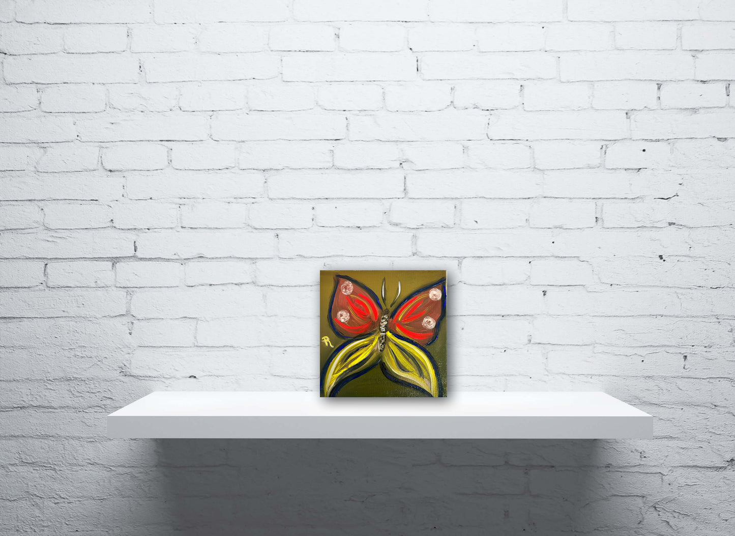 Butterfly Flight Oil Painting