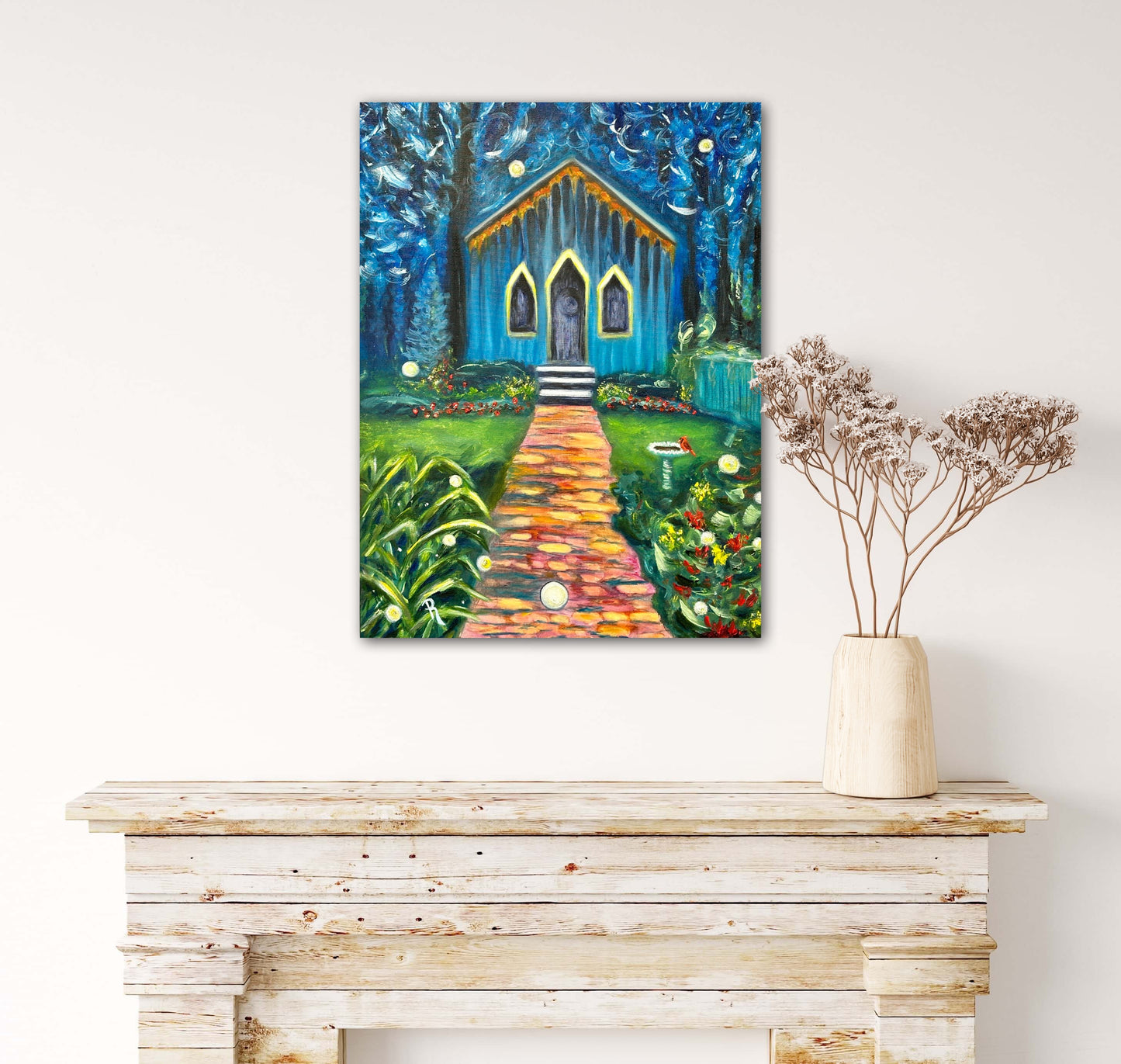 Prattvillage Garden's Little Chapel Oil Painting