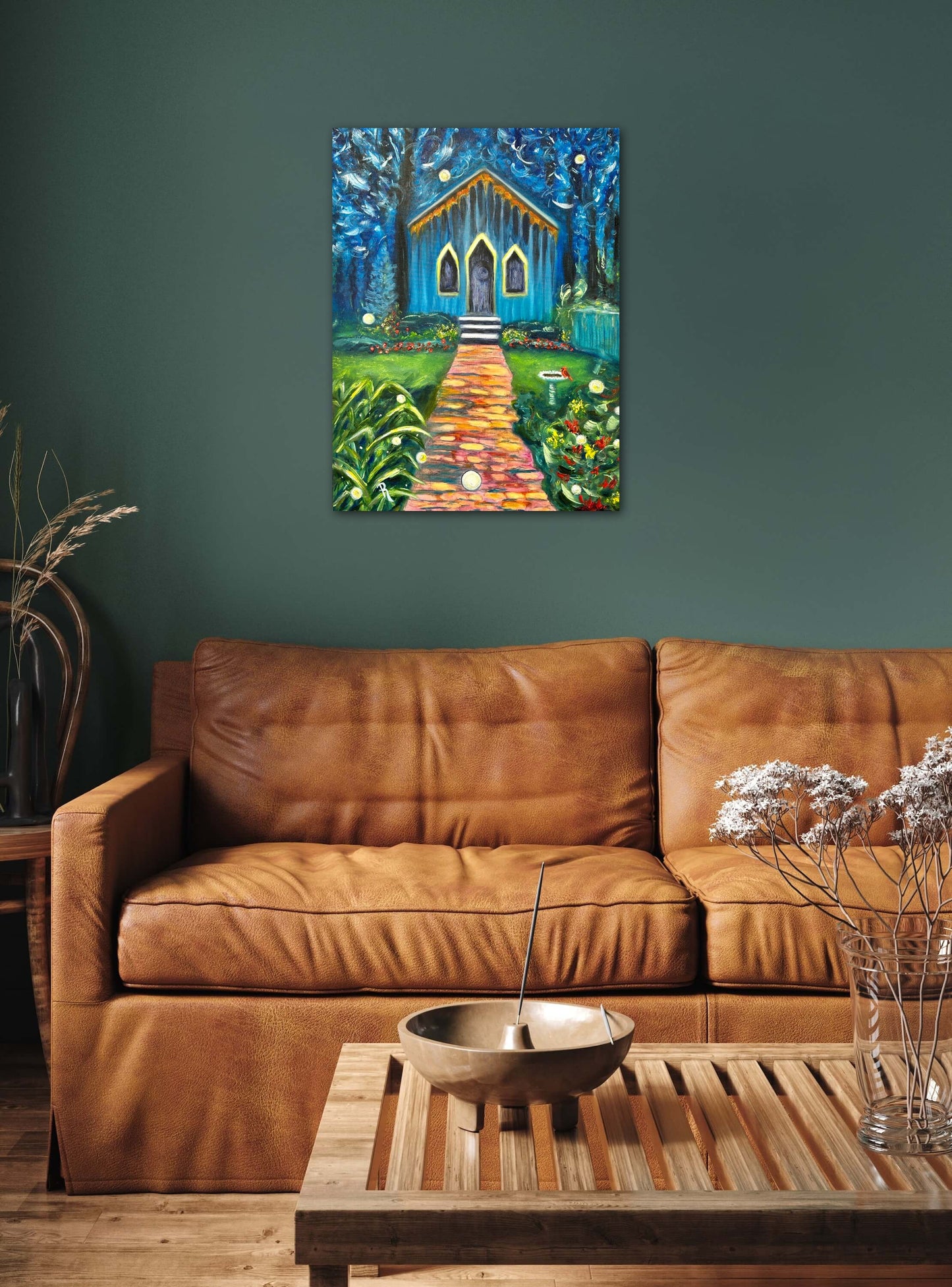 Prattvillage Garden's Little Chapel Oil Painting