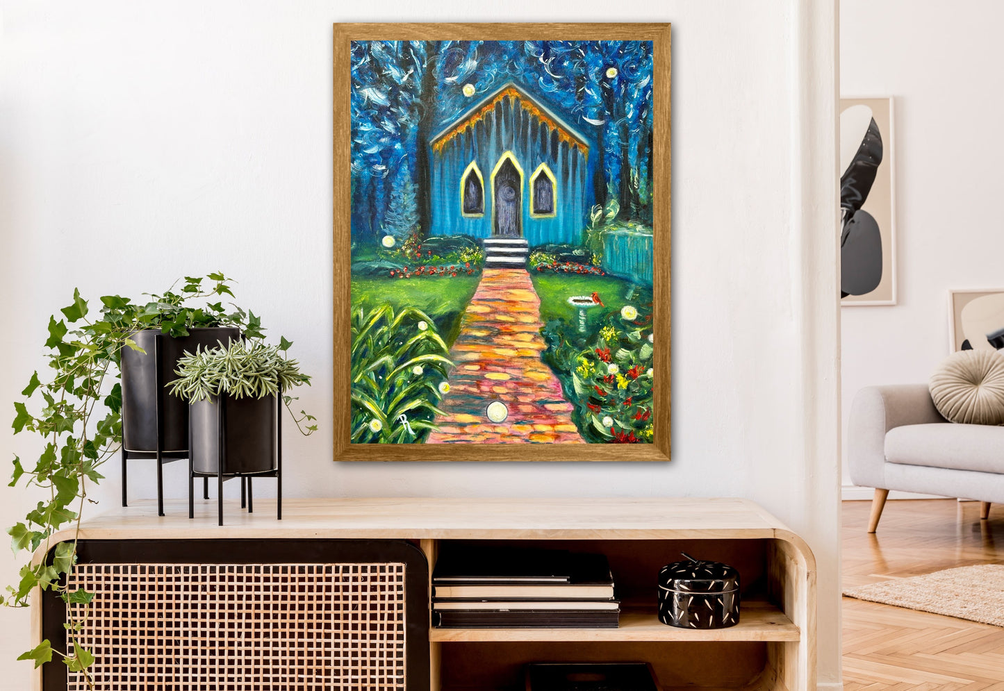 Prattvillage Garden's Little Chapel Oil Painting