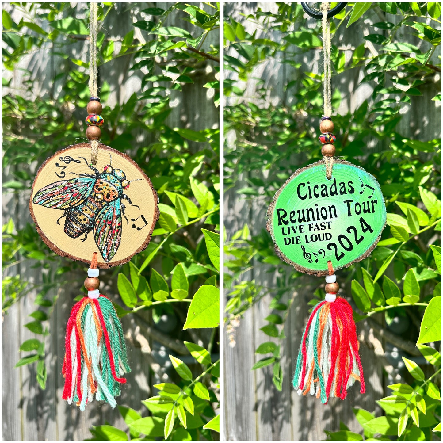 Hand Painted Wooden Ornaments