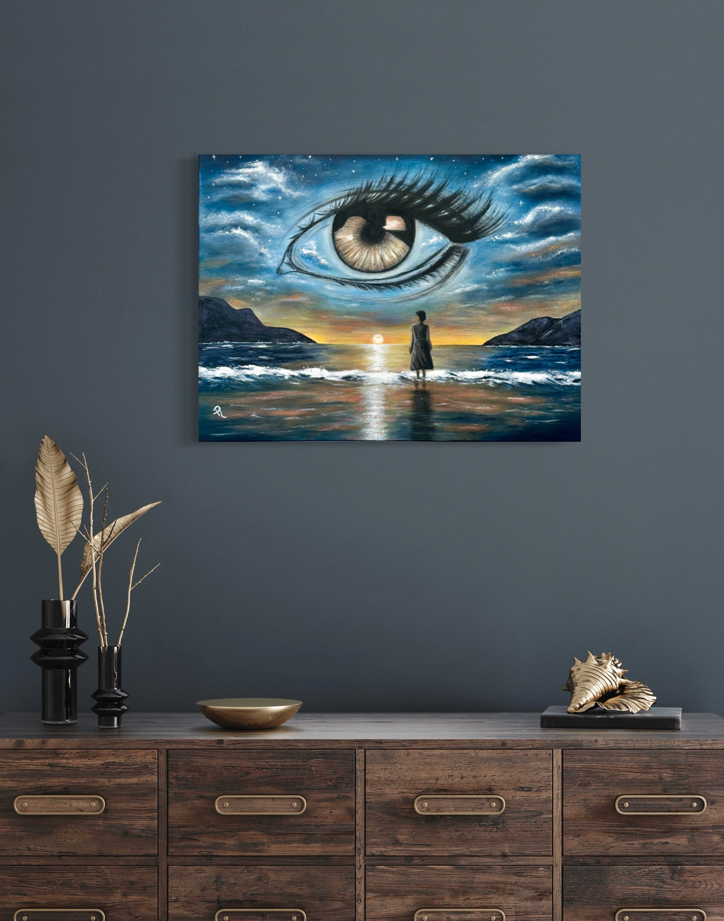 Eye of the Storm Acrylic Painting