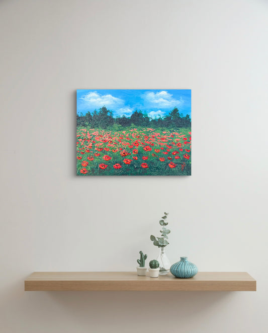 Sea of Poppies Acrylic Painting
