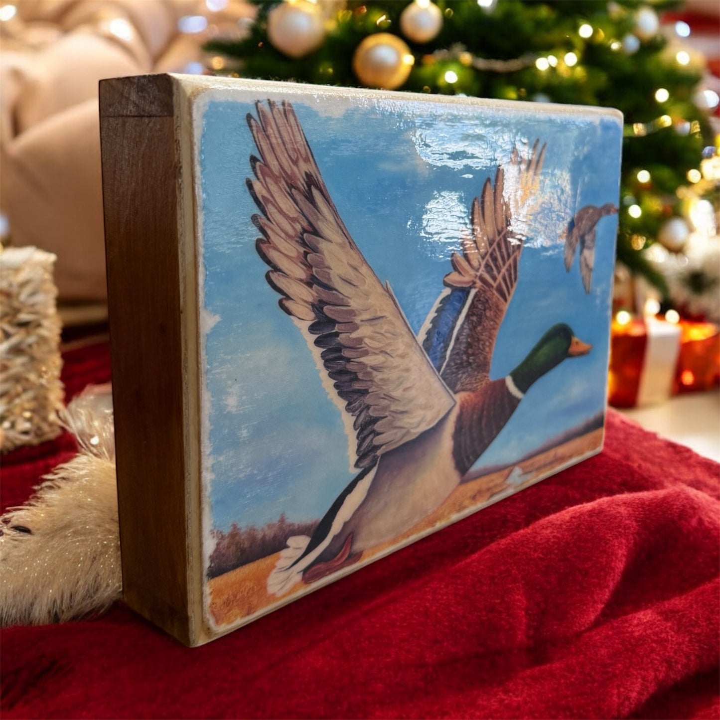 Wings Over Wetlands Art Print on Cradled Wood Panel