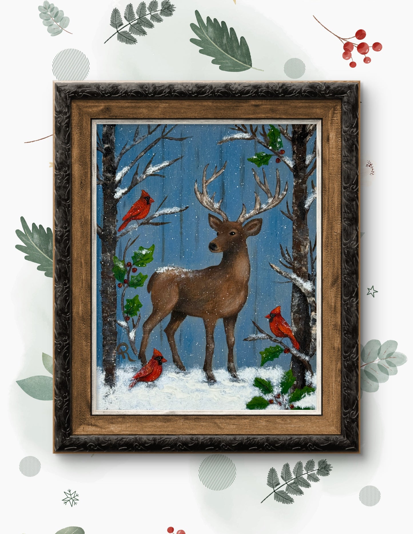 Winter Stillness Acrylic Painting