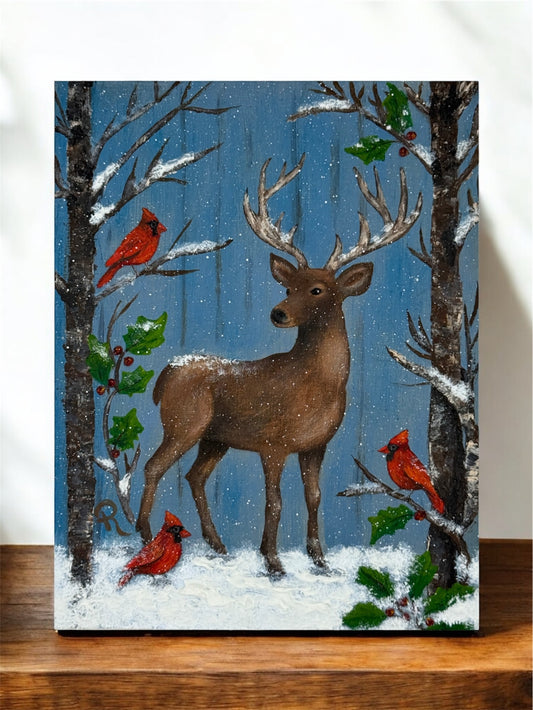 Winter Stillness Acrylic Painting