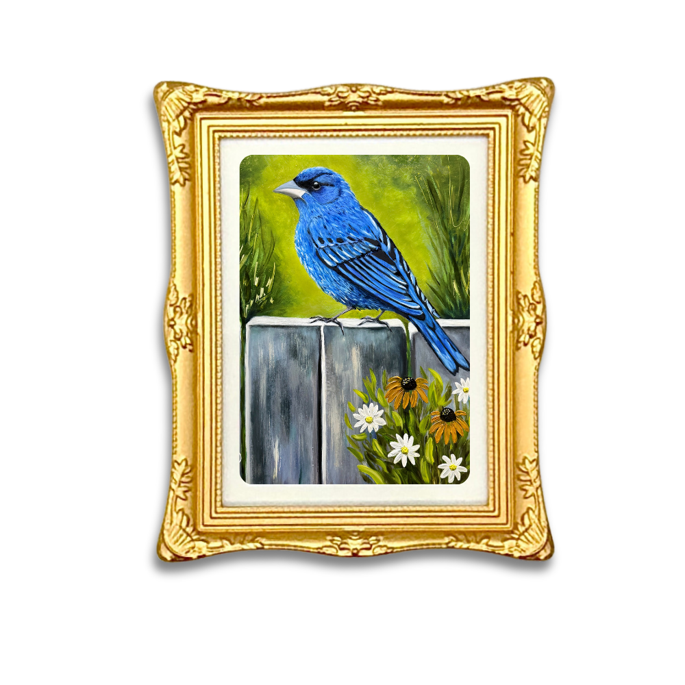Mini Gold Framed Art Print Magnets