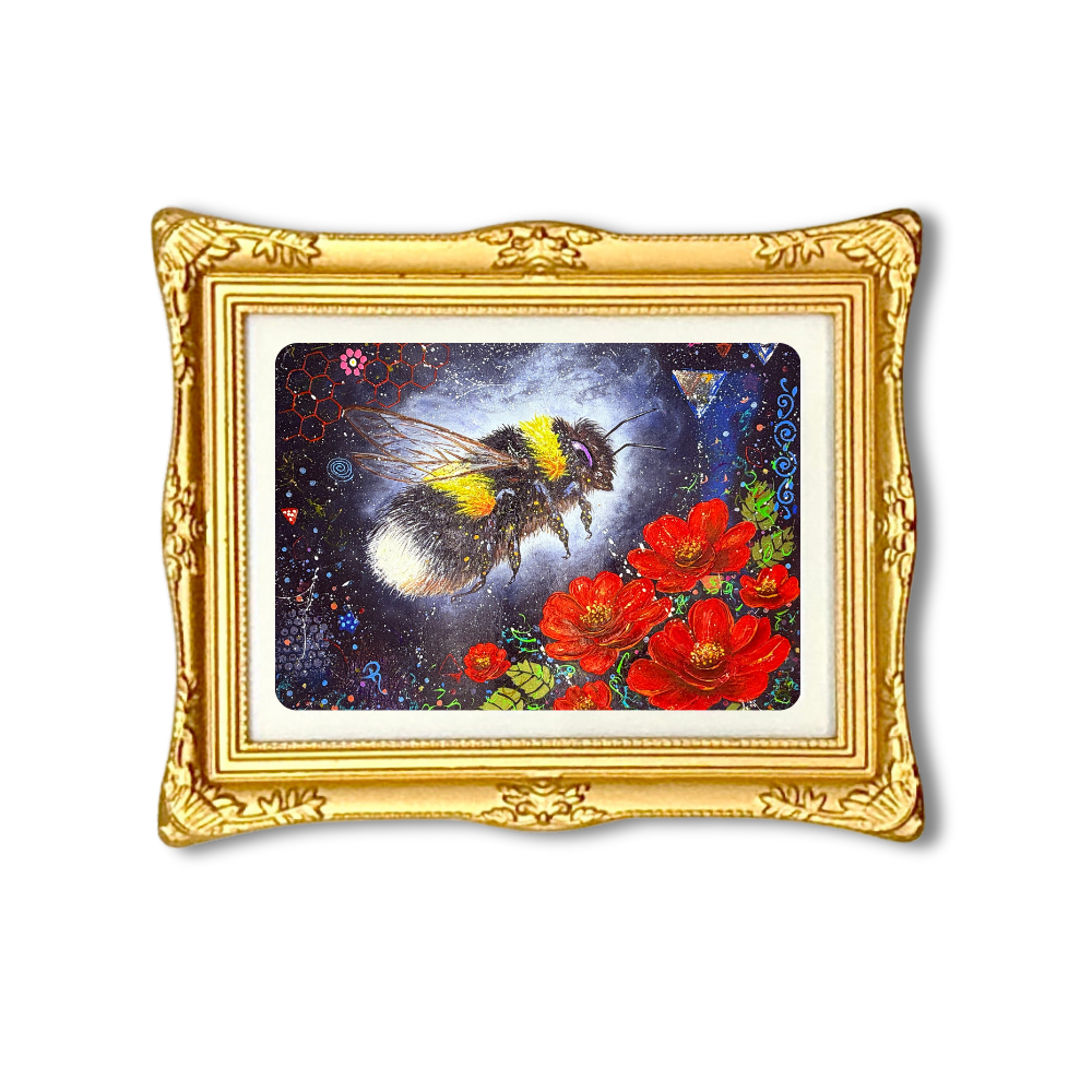 Mini Gold Framed Art Print Magnets