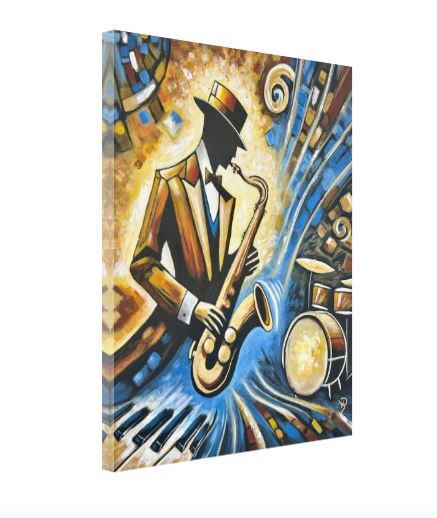 Bootleg Blues Gallery Wrapped Canvas Print