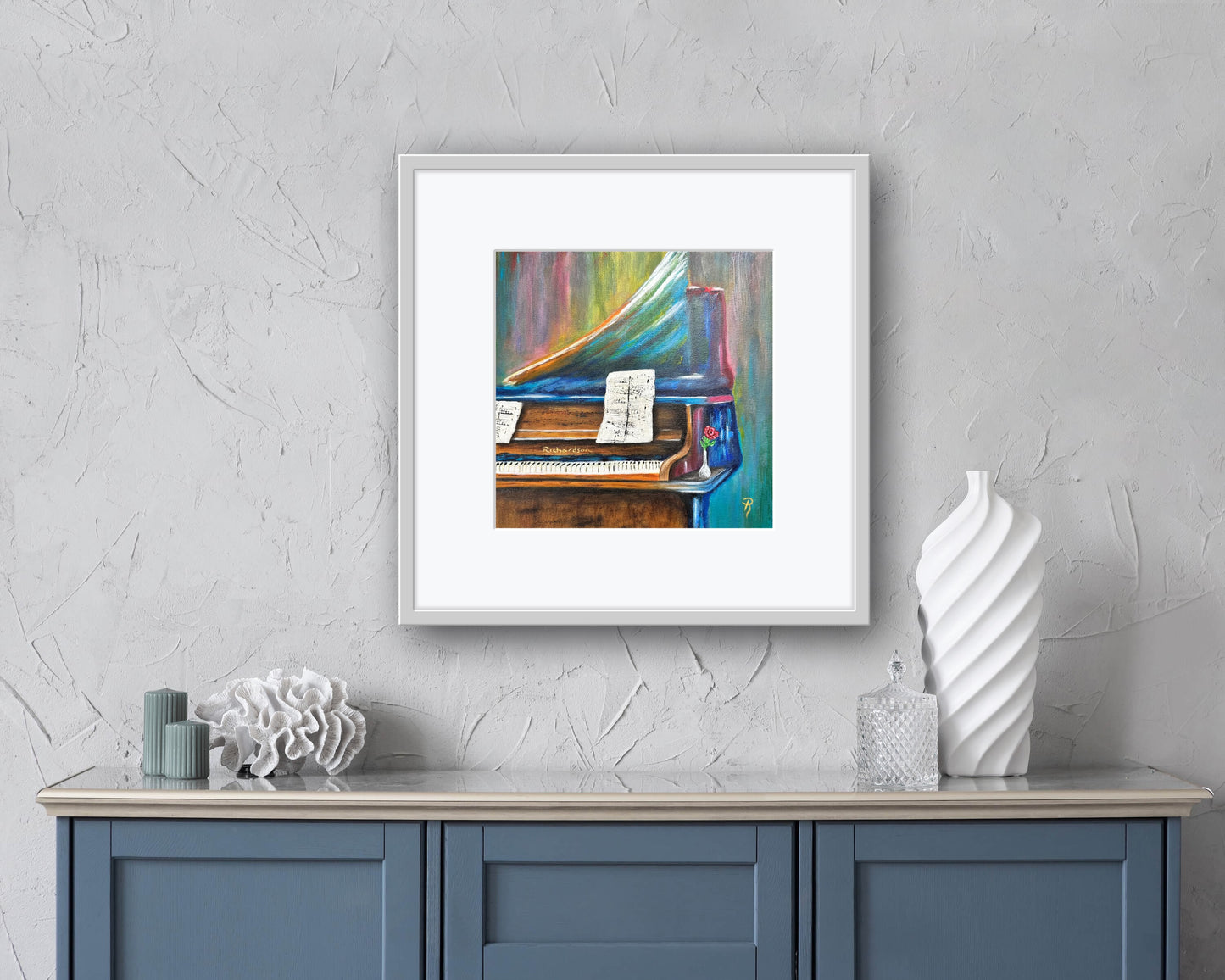 Piano Prism Acrylic Painting