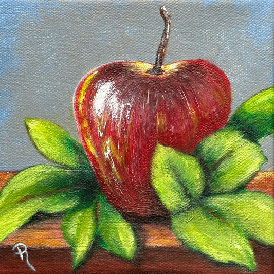 An Apple A Day Acrylic Painting