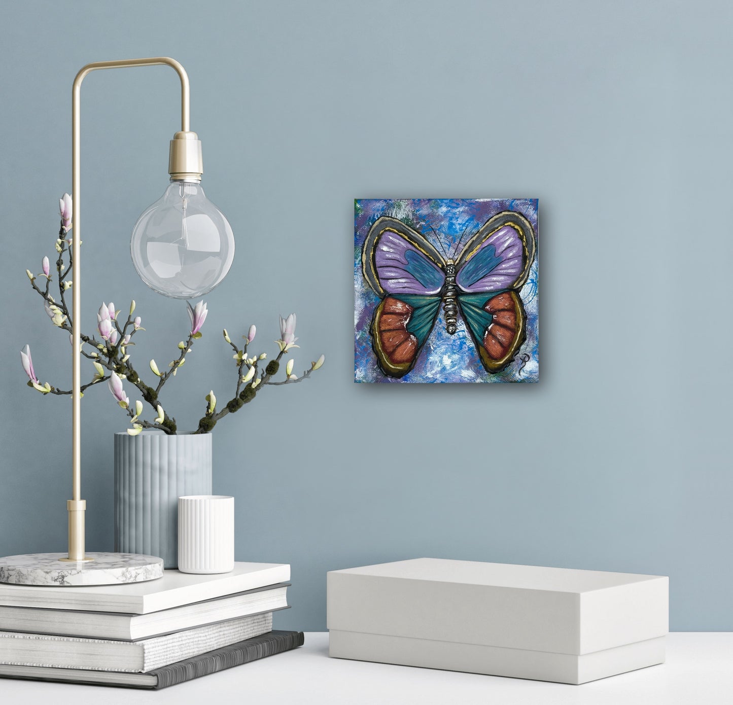 Butterfly Breeze Acrylic Painting