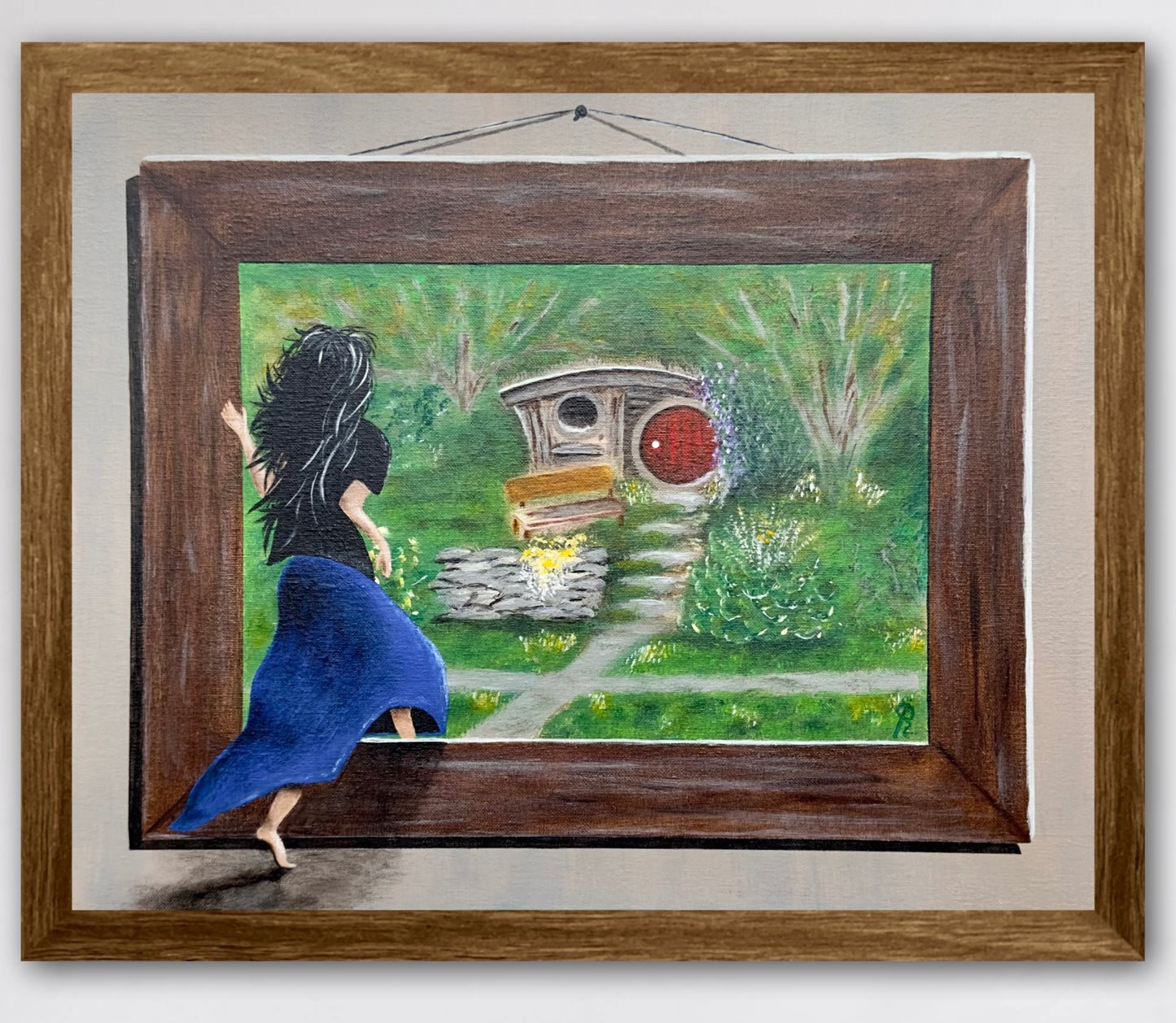 Journey to Hobbiton Acrylic Painting