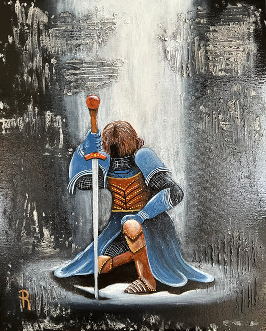 Sir William the Knight Acrylic Painting