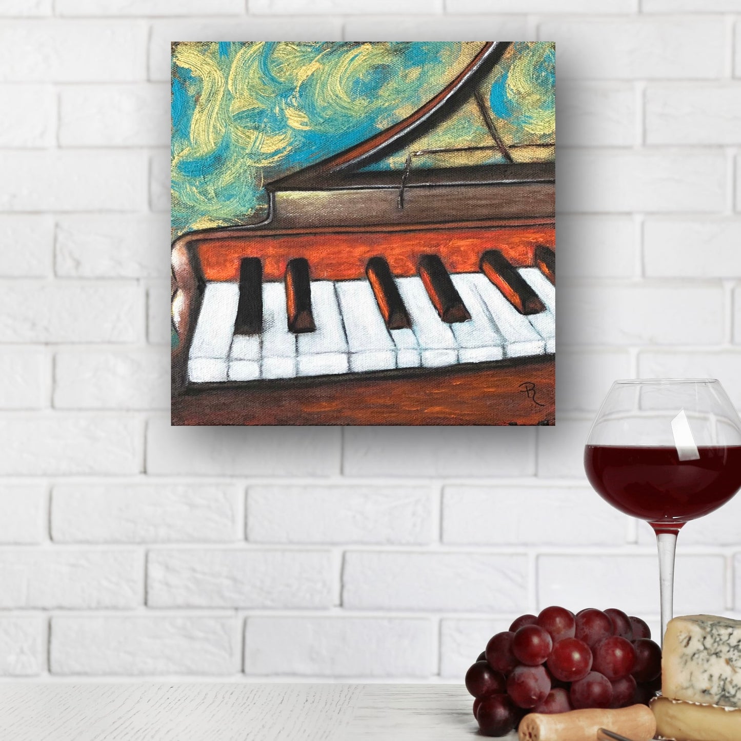 Play Me a Tune Piano Acrylic Painting